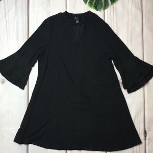 Fleece Bell Sleeves Dress